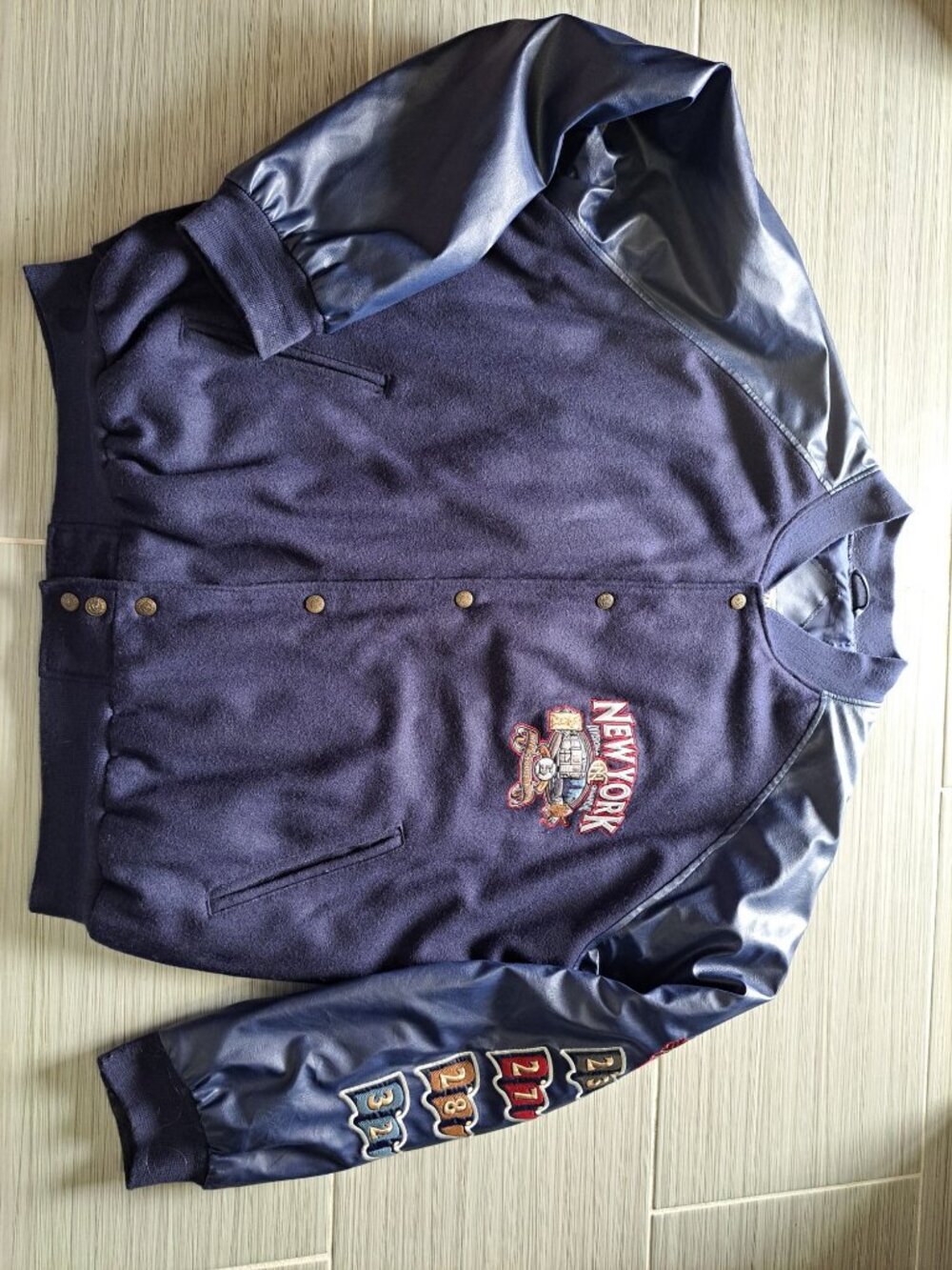 Steve & Barrys New York City Subway Series Division Champions Bomber Jacket XXL - Picture 6 of 14